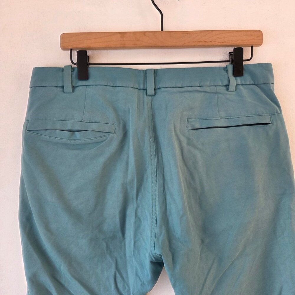 Lululemon Teal Chinos Pants Stretch Performance Pants Golfing Business Casual 32 - Picture 4 of 7